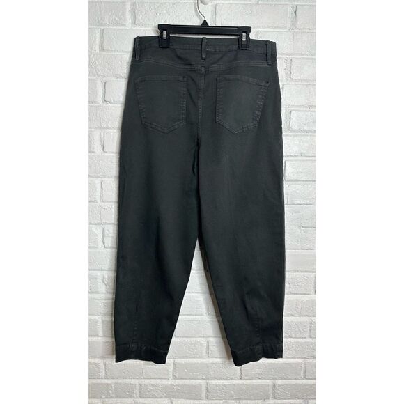 FRAME Cropped Tapered High Waisted Black Jeans size 27 - Picture 7 of 9